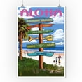 thumbnail image 2 of Hawaiian Islands, Destination Signpost (9x12 Wall Art Print, Home Decor), 2 of 3
