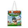 thumbnail image 1 of Golf Crazy Bolso de tela con estampado de lienzo para mujer, bolsa de compras reutilizable y estética, con cremallera interior, regalo para mujer,40*45cm., 1 of 6