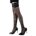 thumbnail image 3 of Calcetines de malla para mujer VISgogo, medias sexys de malla de encaje transparente, pantimedias huecas, negro VISgogo moda, 3 of 6