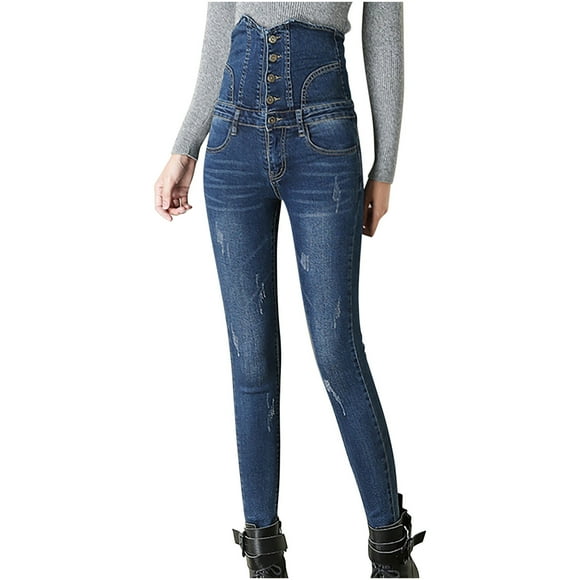 Womens Fleece Lined Jeans