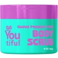 thumbnail image 1 of BeYOUtiful Exfoliante corporal de guayaba y maracuyá para niños y adolescentes Exfoliante suave con azúcar, aceite de karité y almendras dulces sin crueldad, 16 oz, 1 of 5
