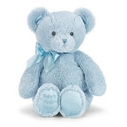 Bearington Baby's First Teddy Bear Blue Plush Stuffed Animal, 12"