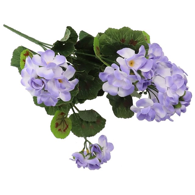Bgsha 1 Bunch Artificial Geranium Red Pink Flowers Plant Artificial Flower Home Decor