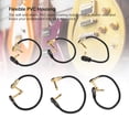 thumbnail image 3 of 6 Pack Guitar Patch Cable Right Angled Plugs Slim Right Angle Guitar Patch Cable Kit Electric Bass Keyboards Effects, 3 of 7