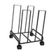 thumbnail image 4 of Carrito de almacenamiento de cartón con ruedas, marco de metal, versátil, resistente, fácil de instalar Negro, 4 of 9
