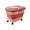 Pink, variant on Pet Dog Cat Food Storage Container Dispenser Organizer with Wheels Rice Case Khaki