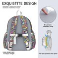 thumbnail image 5 of Pioneer Flower Backpack for School,Cute School Bag,Schoolbag with Adjustable Shoulder Straps & Padded Back,13.4"x11"x4.7", 5 of 6