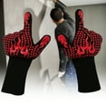 thumbnail image 6 of Cheers.US Oven Gloves - Extreme Heat Resistant EN407 Certified 1472℉ - Cooking Mitts for BBQ, Grilling, Baking, Camping, Fire Pit, Cast Iron, Smoker, Pizza & More - Indoor & Outdoor&nbsp;, 6 of 7