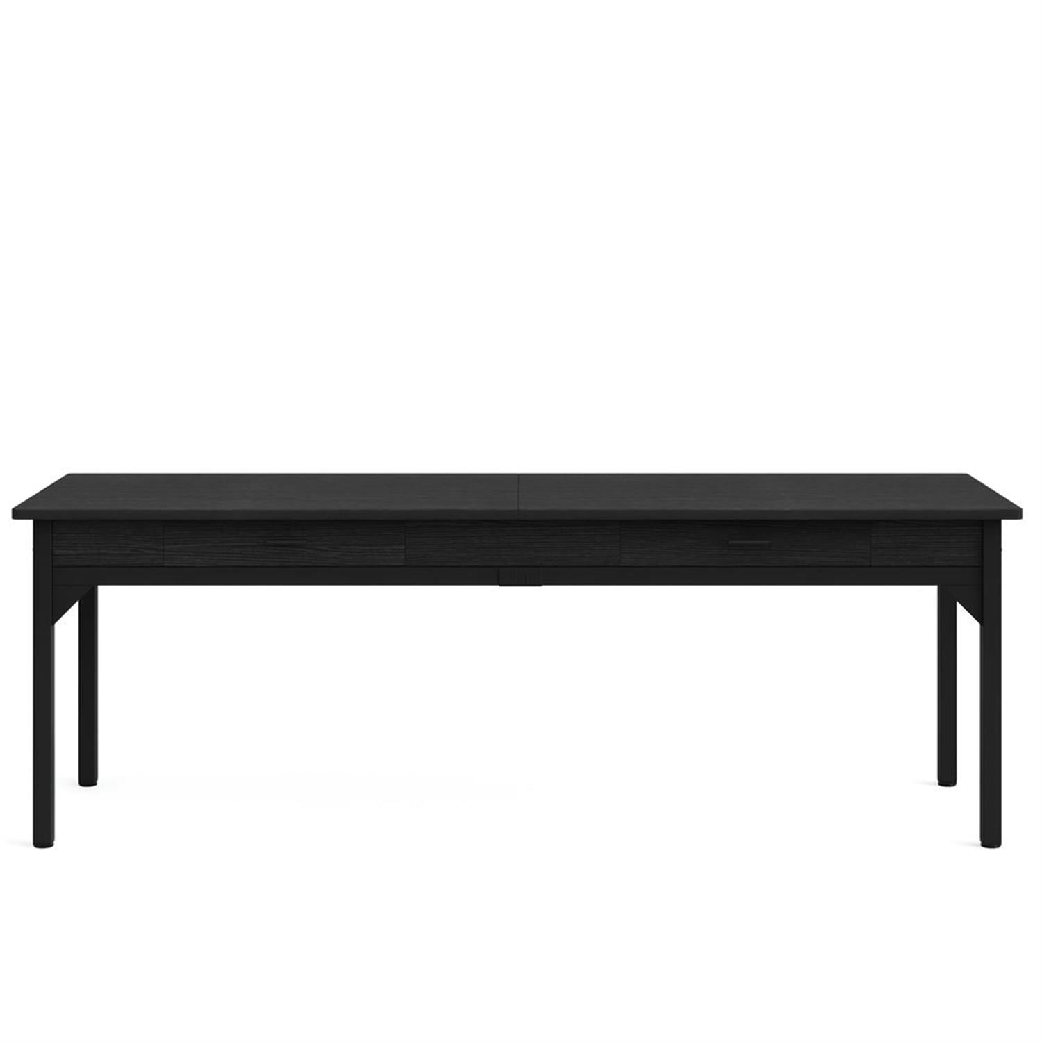 Demi Bonn 78" Industrial Two Computer Desk with 2 Drawers, Modern Double Study Writing Gaming Table for Home Office, Black