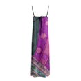 thumbnail image 4 of WILLBEST Robes pour Femmes Robe Maxi Contrastée Bretelles Spaghetti Tenues d'Été Voyage Sans Manches Longues Robes, 4 of 5