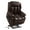 Brown+Leather, variant on TEKAMON Infinite Position Lift Recliner Chair for Elderly with Heat Massage and Extended Footrest Lay Flat Sleeping Leather Dual Motor Power Lift Chair for Living Room (Black)