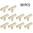 thumbnail image 1 of Set of 30 2" Long Sand Gold Zinc Alloy Kitchen Cupboard Pulls, Modern Minimalist Cabinet Door Handle, Door Handle, 1 of 4
