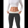 thumbnail image 2 of Leggings de Cintura Alta y Gruesos para Mujer: Pantalones de Yoga, Ciclismo y Entrenamiento con Control de Abdomen Sin Transparencias. Gris Oscuro M, 2 of 8