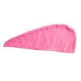 thumbnail image 1 of Toallas de microfibra para secar el cabello, secado rápido, para cabello largo (rojo rosa), 1 of 7
