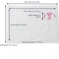 thumbnail image 4 of Highcaliberbeddings White 100% Cotton Percale Pillow Sham Applique Monogram (L) in Hot Pink - US Standard Size 20" x 26"(2 Pcs) - 400 threadcount, 4 of 4