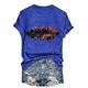 thumbnail image 1 of Camisetas de Manga Corta para las Mujeres de Moda Imprimir Cuello Redondo Camiseta, Mezcla de Poliéster Ligero para Primavera Verano Otoño, 1 of 8