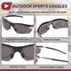 thumbnail image 5 of Gafas de motocicleta únicas 1 Pc, gafas de sol ciclismo UV400, lentes gris oscuro, marco negro y gris, anti-reflejo de tri-acetato de celulosa PC, 5 of 6