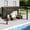 12' x 16', variant on MELLCOM Gazebo 10x13 with Adjustable Galvanized Steel Roofs, All Aluminum Frame Permanent Pergola for Patio, Outdoor Freestanding Shelter, Dark Brown