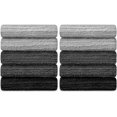 thumbnail image 3 of DecorRack 10 Bar Mop Towels, Kitchen Towels Set, 100% Cotton, 12 x 12" Dish Cloths, Grey (10 Pack), 3 of 6