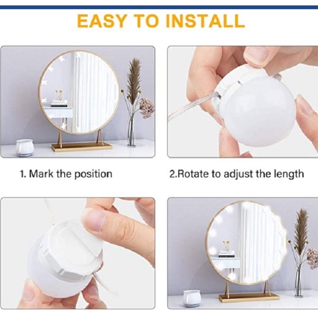 Led Makeup Mirror Light Bulb Makeup Lights USB Wall Lamp 2/6/10/14pcs Dimmable Dressing Table Mirror Lamp ,Widely Use