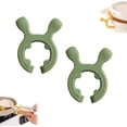 thumbnail image 1 of Multifunction Silicone Pot Handle Spatula Rack, Pot Handle Spatula Holder Kitchen Rest, Silicone Non-Slip Spoon Holder Stove Organizer, Kitchen Gadgets and Acces sories (Green), 1 of 8