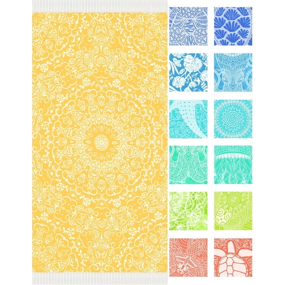 Thin Turkish Beach Towel Lightweight Soft Cotton Extra Large XL Oversized Sand Free Sandproof Absorbent Quick Dry Towels Cloud Bath Pool Travel Compact Essentials Accessories for Adult Gifts