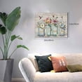 thumbnail image 3 of Sps ssion Flower Hummingbird 12'' X 16'' Framed Painting Canvas Art Prints, 3 of 6