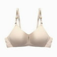 thumbnail image 5 of ALLLIST Wireless Womens Bras Full Coverage Unlined Training Beige Plain Soft Bralette Bras for Ladies Size S-XL, 5 of 5