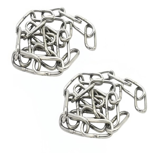 Cadenas de seguridad Bytiyar de acero inoxidable 304 de 50 cm de largo (2 unidades)