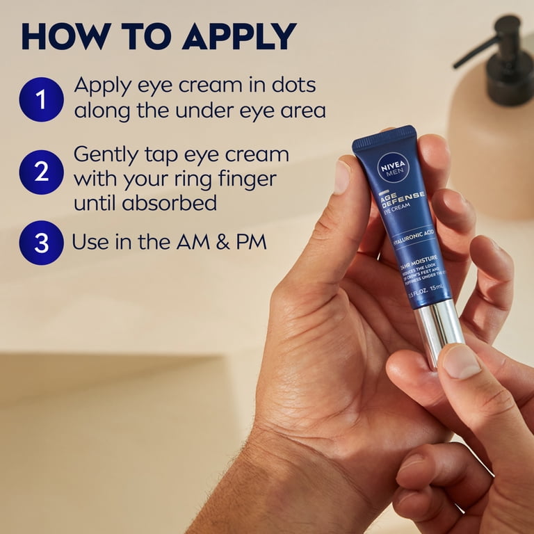NIVEA Men Age Defense Eye Cream With Hyaluronic Acid, 0.5 oz photo 7