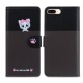 thumbnail image 2 of Compatible avec iPhone 8 Plus Étui Portefeuille Motif Animaux Mignons avec Fentes pour Cartes Couverture Rabattable, 2 of 5