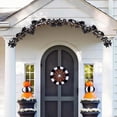 thumbnail image 6 of FENGGHAO Fall Wreath Black Rose Garland With Gothic Artificial Flowers And Berry Accents, Halloween Wreath Hanging Vine Decor For Home Mantle Fireplace Wedding Party Decoration, 6 of 6