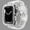 Glitter, variant on TPU Crystal Clear One-Piece Band Case Compatible with Apple Watch Bands 44mm, for Men Women Boys Girls Jelly Sport Case Band for iWatch Series 6/5/4/SE 44mm Shockproof Protective, White