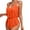 Orange, variant on UTSJKR Women's Fringe Trim Swimwear Spaghetti Strap Sleeveless One Piece Swimsuit Beachwear Tassel Vacation Tankini Suits Black XL