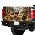 thumbnail image 3 of Lotusprinthandmade Hunting Deer Turkey Forest Graphic Tailgate Wrap 2 Sizes (26"x66"), 3 of 5