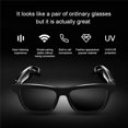 thumbnail image 2 of Audio Inteligente Bluetooth 5.0 Glasses IP6 Empresa De Audio A Prueba De Agua Ear Inalámbrico Abierto Con Micrófono Incorporado, Bloqueo De Luz Azul UV400, Música Y Llamadas Manos Libres,Clear, 2 of 5