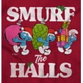thumbnail image 2 of Smurf the Halls Christmas Presents Unisex Plus Size Sweatshirt Brisco Brands 4X, 2 of 5