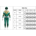 thumbnail image 2 of Power Rangers Cosplay Jumpsuit Fancy Dress up costume party Playsuit XL Size,Green, 2 of 6