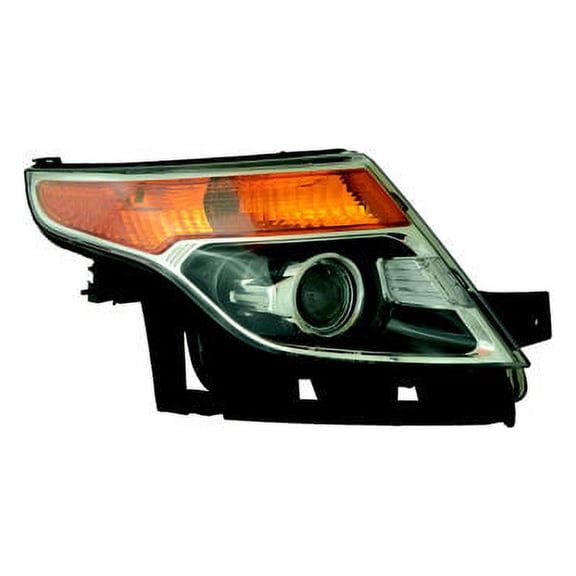 Right Passenger Side Headlight Assembly - Compatible with 2011 - 2015 Ford Explorer 2012 2013 2014