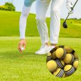 thumbnail image 2 of Advancent 50 UNIDS Pelotas de Golf Balanceo Elástico Interior Práctica Entrenamiento Pelota de Golf Rayas Color Brillante Ejercicio Juguetes Golf Amarillo, 2 of 6