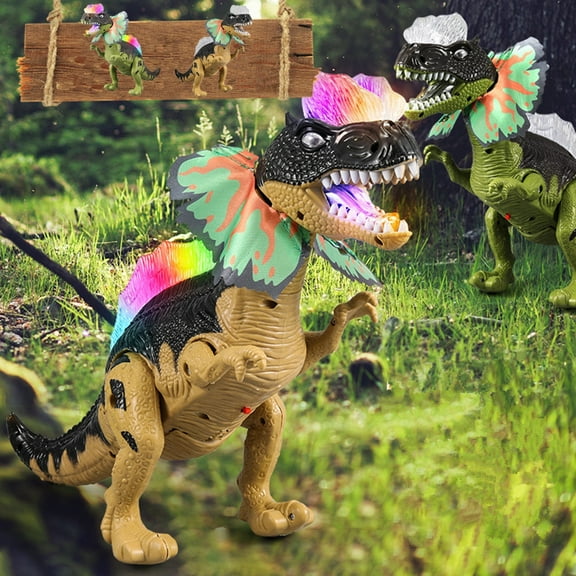 CQCYD Toys under $5 Electric Walking Dinosaur Toys for Kids - Small Tyrannosaurus Toy with Realistic Sounds, Best Gift for 3-5 4-6 5-7 Year Old Boys & Girls