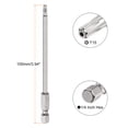 thumbnail image 2 of Uxcell 5Pcs Security Torx Bit 1/4" Hex Shank 4" Long Drill Bits T15 Torx Star S2 Steel Tamper Resistant Screwdriver Bit, 2 of 6