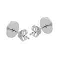 thumbnail image 4 of Ocean's Treasure Scallop Seashells Sterling Silver Stud Earrings, 4 of 5