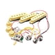 thumbnail image 1 of Pastillas de guitarra eléctrica Pastillas de rueda dentada Puente de guitarra Pastilla pasiva precableada Amarillo, 1 of 9