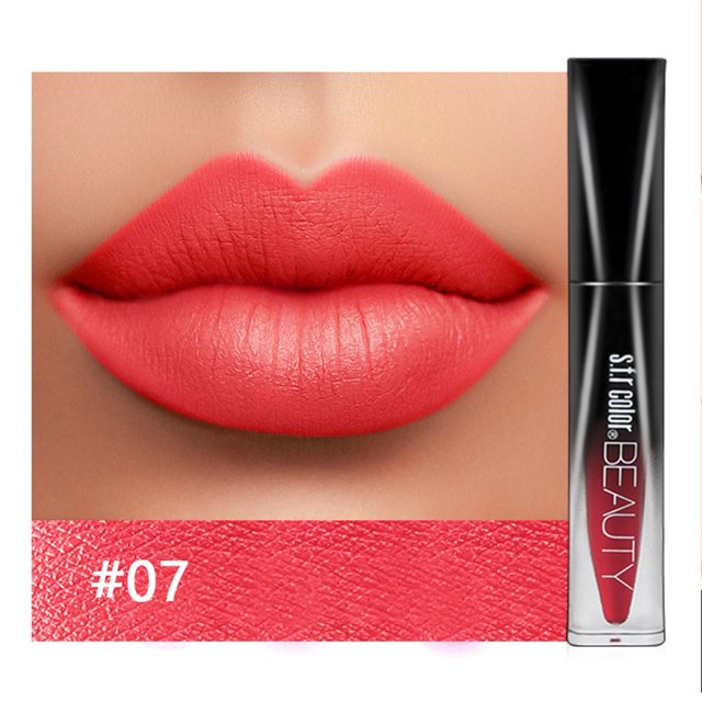 NARABB Brillant à Lèvres Mat Anti-Décoloration Antiadhésif pour Tasse Rouge à Lèvres Liquide Rouge à Lèvres Brillant à Lèvres 2,5 ml
