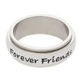 thumbnail image 3 of Women Stainless Steel Always Sisters Forever Friends Spinner Ring, Soul Sister Ring, and Forever-And-Always Sister Ring a Unique Anxiety & Stress Relief Gifts for a Family., 3 of 5