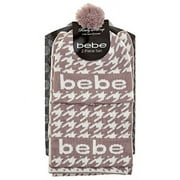 BEBE Women's Logo Knit Scarf & Hat Set One Size