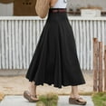 thumbnail image 7 of ZANZEA Women Casual Daidy High Waist Loose Swing Hem Pleated Skirts Dress, 7 of 7