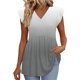 thumbnail image 2 of Craaazy Ladies Oversized Short Sleeve Tunic Tops, Lightweight Casual Shirt, V Neck Ruffle Sleeve Babydoll Blouse with Print for Everyday Outfits Gifts, 2 of 9