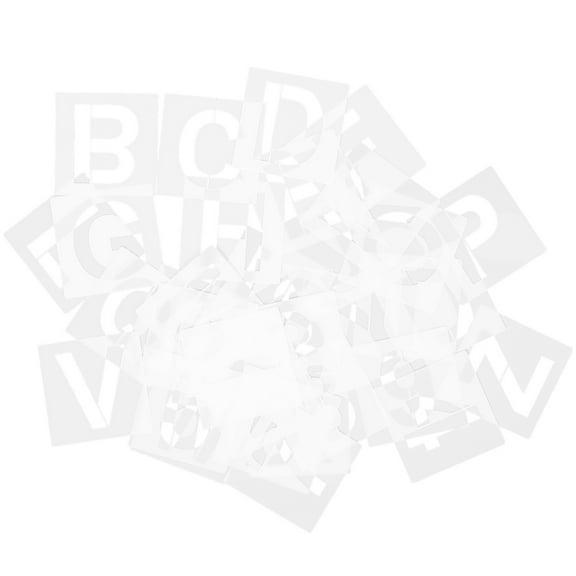 36pcs Alphabet Letter Stencils Painting Letter Stencil Templates Reusable Letters Stencils